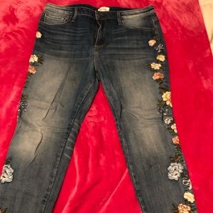 Driftwood floral jeans 32